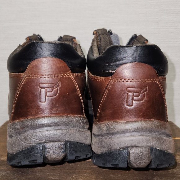 Propét  Men's Blizzard Ankle Zip Boot, Brown/Black,7.5 D Leather/Rubber (Propet) - Picture 7 of 8